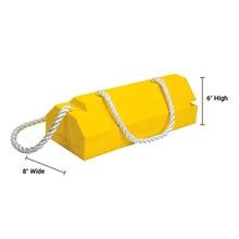 Load image into Gallery viewer, 20" Single Aviation Wheel Chock with Handle and 36" Locking Rope, Oversized Aircraft — image 5 of 8