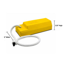 Load image into Gallery viewer, 21" Aviation Wheel Chock for Small to Mid-Sized Aircraft with Rope Lanyard &amp; Rubber Pad — image 3 of 5