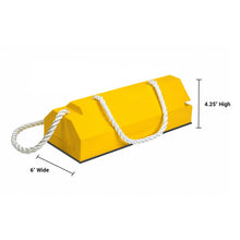 Load image into Gallery viewer, 14" Aviation Wheel Chock for Mid- to Large-Sized Aircraft with Locking Rope, Handle &amp; Rubber Pad — image 4 of 7