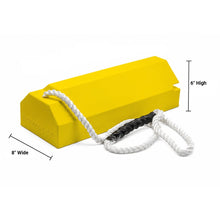 Load image into Gallery viewer, 20" Single Aviation Wheel Chock for Large Aircraft with 50" Qantas Locking Rope — image 3 of 7