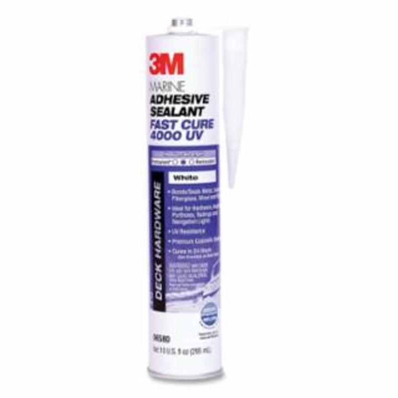 3M Marine Adhesive Sealant, 4000 UV, 295 mL Cartridge, White 12 EA / CA