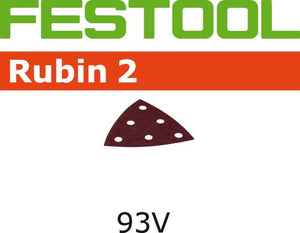 Festool Rubin 2 100G Delta Sanding Sheet STF V93/6, 50-Pack 499164