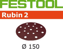 Load image into Gallery viewer, Festool Rubin2 Abrasive 6 in, 100 Grit, 10 pcs 499112