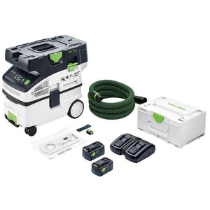 Festool Cordless Mobile Dust Extractor CTC MIDI I HEPA-Plus Set 577506