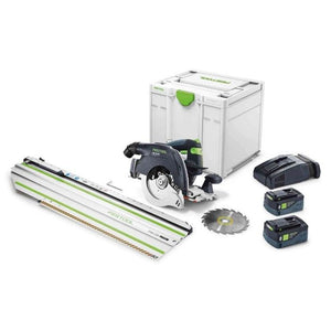 Festool Cordless Track Saw HKC 55 Set w/ Guide Rail FSK 250 and 5.0Ah Kit 577663
