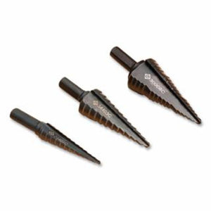 Greenlee Kwik Stepper® Step Bit Kit, 1/8 in to 1-1/8 in Cutting dia, 3 to 13 Steps, Case 
1 ST / ST
