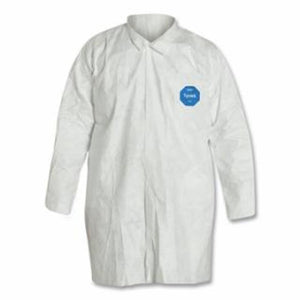 DUPONT Tyvek® Lab Coats No Pockets, X-Large, White 30 EA / CA