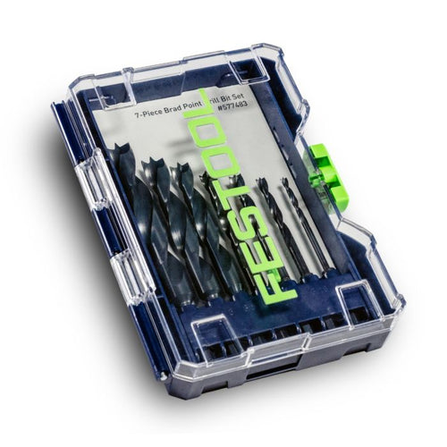 Festool Brad Point Drill Bit Set BKS D 1/8 in.-1/2 in. CE/W/7 577483