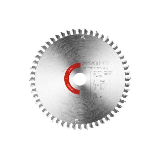 Festool Laminate 52 Tooth Saw Blade for TS 55 F/TSC 55 K/HK 55/HKC 55 205562
