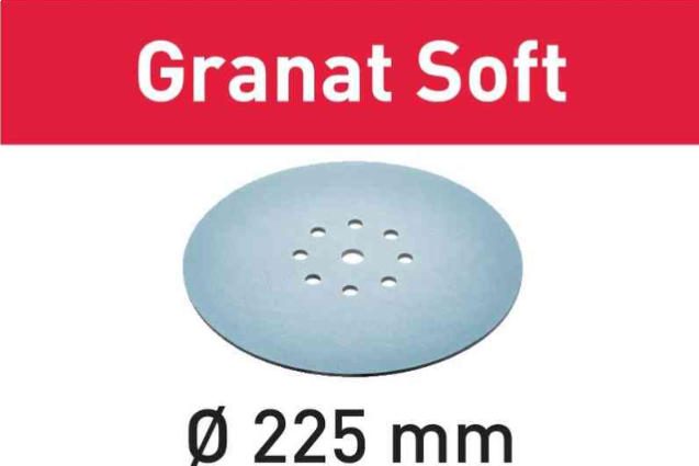 Festool Granat Soft 9 in. 100G Planex Sanding Disc STF D225, 25-Pack 204222