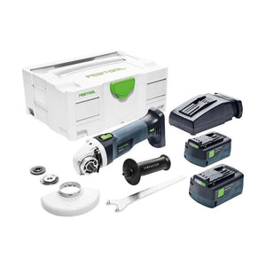 Festool 577699 Cordless 4-1/2 in. Angle Grinder AGC 18-115 Li 5.0 EBI-Plus