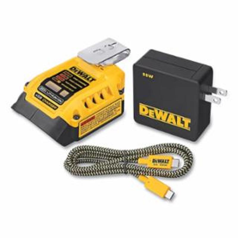 DeWalt USB Charging Kit, 3.28 ft cord, Yellow 
1 EA / EA