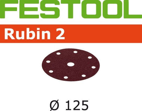 Festool Rubin 2 5 in. 120G Sanding Disc STF D125/8, 50-Pack 499097