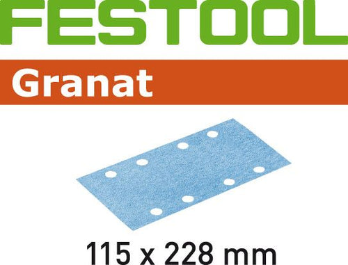 Festool Granat 115 x 228 mm 40G Abrasive Sheet, 50-Pack 498944