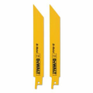 DeWalt Metal Cutting Reciprocating Saw Blade, 6 in L x 3/4 in W, 14 TPI 
5 EA / PK