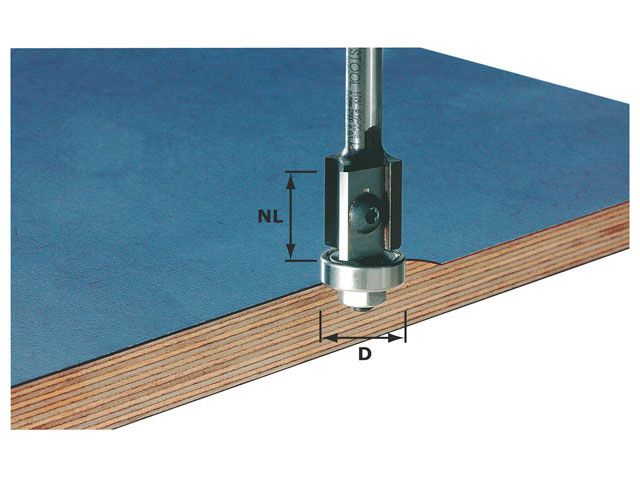 Festool Flush trim bit HW D19/20 491082