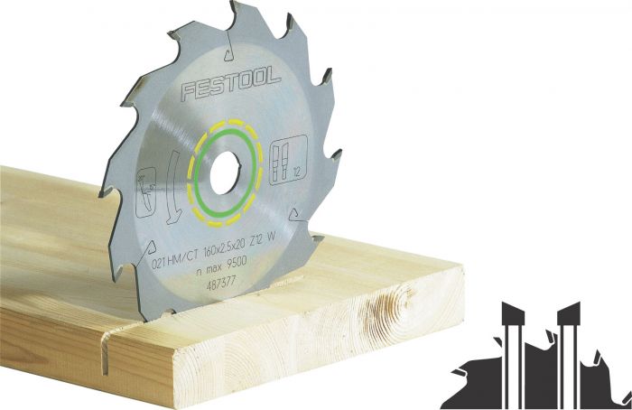 Festool Panther Wood Rip Cut 12 Tooth Saw Blade for TS 55 R/TSC 55 496305