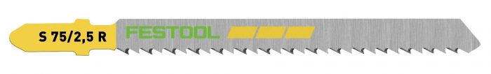 Festool Wood Fine Cut 3 in. Jigsaw Blade S 75/2.5 R, 5-Pack 204259