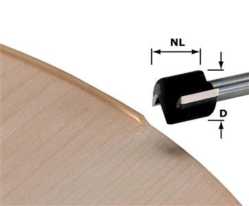 Festool 491666 Two Flute Edge Trimming Cutter HW D 19/16 S8 OFK 700