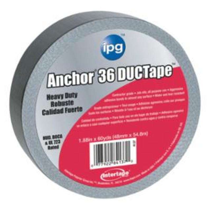 Intertape Polymer Group AC36 HVAC Cloth Duct Tape, Silver, 1.88 in x 6