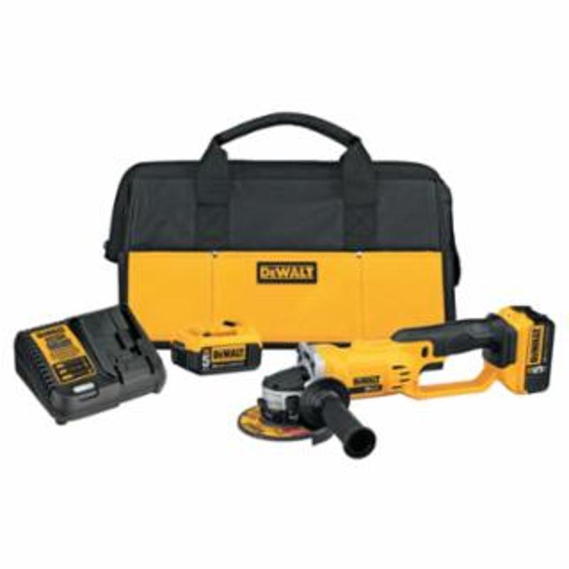 DeWalt 20V MAX* Lithium Ion Grinder Tool Kit, 2 Batteries, Charger, Spanner Wrench, Bag 
1 EA / EA