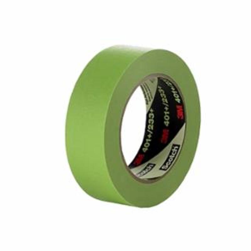 3M 401+ High Performance Masking Tape, 36 mm x 55 m, Green