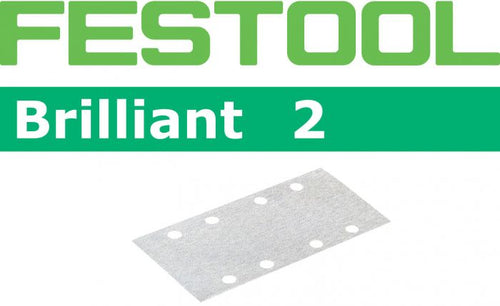 Festool Brilliant P100 Grit Abrasives for RS 2 E Sander, Pack of 100