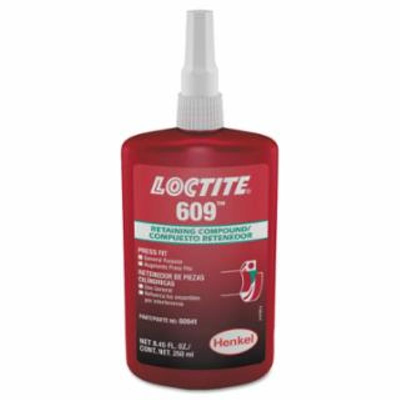 Loctite 609™ Retaining Compound General Purpose, 250 mL Bottle, Green,