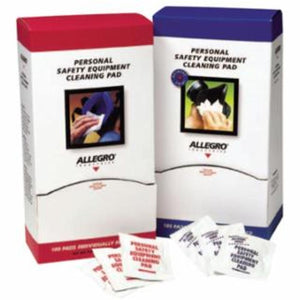 ALLEGRO Personal Safety Equipment Cleaning Pads, Alcohol-free, 5 in x 8 in, White 1 BX / BX