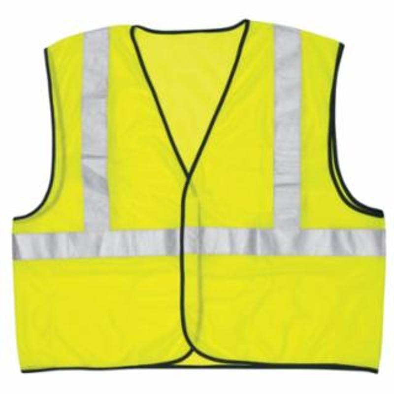 MCR Safety Class II Safety Vests, 2X-Large, Fluorescent Lime 1 EA / EA