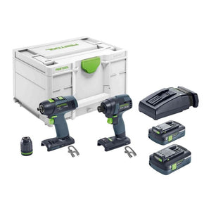 Festool Cordless Drill & Impact Driver Set TID 18 HPC 4.0-I-Set T18 577615