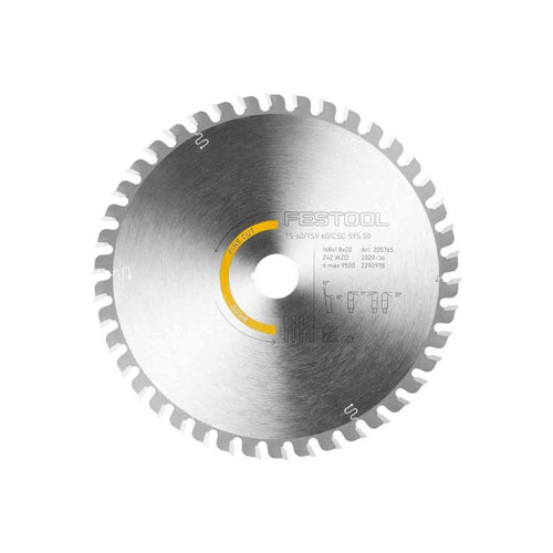 Festool Fine-Cut Wood 42 Tooth Saw Blade for TS 60/TSV 60/CSC SYS 50 205772