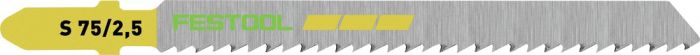 Festool Wood Fine Cut 3 in. Jigsaw Blade S 75/2.5, 25-Pack 204257