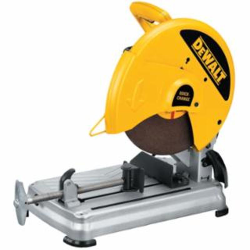 DeWalt Chop Saw, Round Cut 5 in, Rectangle Cut 4-1/2 in x 6-1/2 in, Square Cut 4 to 11/16 in², 4,000 RPM 
1 EA / EA