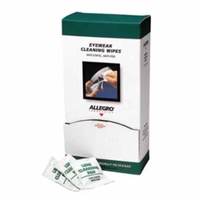 Allegro Eyewear Cleaning Wipes, 8 in X 5 in 100 EA / BX