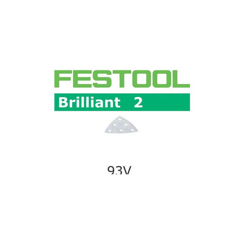 Festool Brilliant P150 Grit Abrasives for DX 93 / RO 90 DX Sanders, Pack of 100
