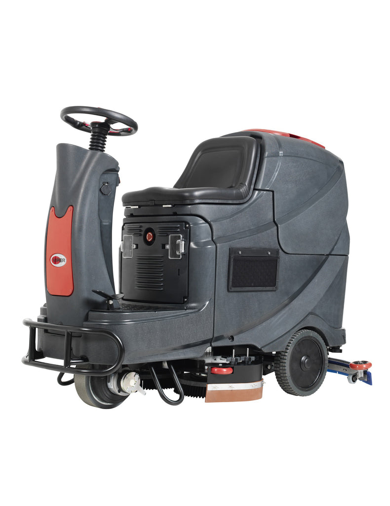Viper AS850R-TPPL AS850R 32", 31-gal, ride on scrubber, pad drivers + brushes, 40" squeegee assembly, Shelf chrgr, (4) 120 Ah TPPL batts, Scrubber