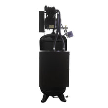 Load image into Gallery viewer, EMAX ESS05V060V1 Silent Air Industrial 5HP 2CYL Single Stage 19CFM 60 Gallon Air Compressor w/isolator pads - Splash Lube Pump