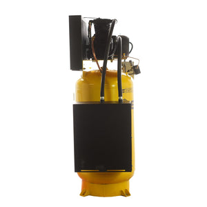 EMAX ESS07V080Y1 Silent Air Industrial 7.5HP 3CYL Two Stage 1Ph 26CFM 80 Gallon Air Compressor w/isolator pads - Splash Lube Pump