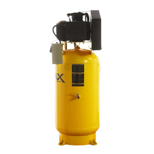 EMAX ESS07V080Y1 Silent Air Industrial 7.5HP 3CYL Two Stage 1Ph 26CFM 80 Gallon Air Compressor w/isolator pads - Splash Lube Pump