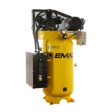 Load image into Gallery viewer, EMAX ESS07V080Y1 Silent Air Industrial 7.5HP 3CYL Two Stage 1Ph 26CFM 80 Gallon Air Compressor w/isolator pads - Splash Lube Pump