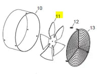Load image into Gallery viewer, Replacement Heater Fan Ø300 - 18° for Blaze 100 Heater