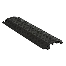 Load image into Gallery viewer, 2-Channel Fastlane® Drop-Over Cable Protector for 1" Cables, Black - FL2X1.75-B