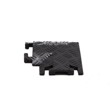Load image into Gallery viewer, 90 Degree Left Turn for FL1X1.5, 1-Channel Fastlane Drop-Over Cable Protector, Black — image 2 of 3