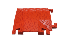 Load image into Gallery viewer, 90 Degree Right Turn for FL1X4, 1-Channel Fastlane® Drop-Over Cable Protector, Orange -  FL90RT1X4-O
