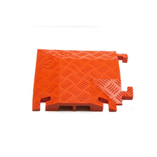 Load image into Gallery viewer, 90 Degree Right Turn for FL2X1.75, 2-Channel Fastlane Drop-Over Cable Protector, Orange — image 2 of 3