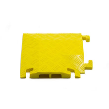 Load image into Gallery viewer, 90 Degree Right Turn for FL2X1.75, 2-Channel Fastlane Drop-Over Cable Protector, Yellow — image 2 of 3