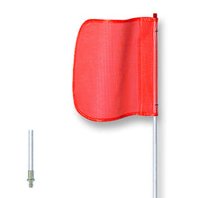 Load image into Gallery viewer, General-Purpose 6' Non-Lighted Warning Whip w/ Quick Disconnect Base 12" Orange Plain Flag