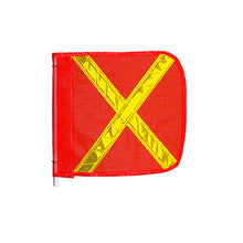 Load image into Gallery viewer, 12" Orange Replacement Flag for Warning Whips with Yellow Reflective X - FS8025-O