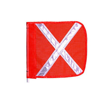 Load image into Gallery viewer, 12" Yellow Replacement Flag for Warning Whips with White Reflective X - FS9025-Y